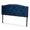 Baxton Studio Leone ModernNavy Blue Velvet Upholstered Headboard-Full 198-12419-ZORO - alternate 4